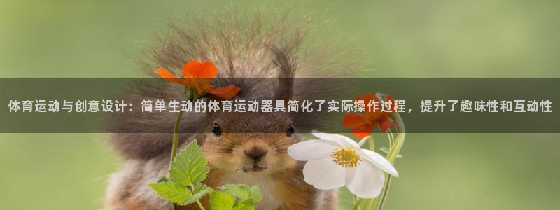 球客岛：体育运动与创意设计：简单生动的体育运动器具简化了实际操作过程，提升了趣味性和互动性