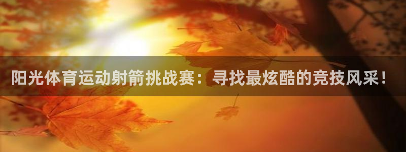 球客岛：阳光体育运动射箭挑战赛：寻找最炫酷的竞技风采！